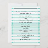 船航海のLt Blu Whtストライプ#2 VリハーサルDin 招待状 (裏面)