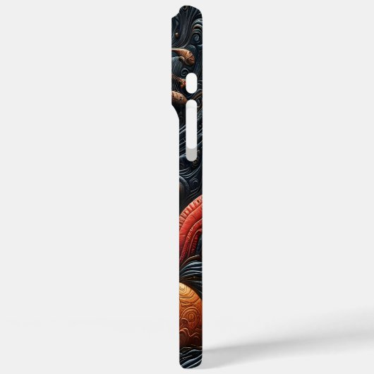 船舶と海の生物が集まる神秘的な海シーン Case-Mate iPhoneケース (裏面 / 左)