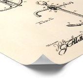 船舶のいかり1902年パテントアートオールドピーパー ポスター (角)