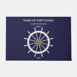 船舶のホイールキャプテン&イヤー小型船舶ドアマット ドアマット