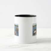 船舶の上陸と陸岸の見解 マグカップ (中央)