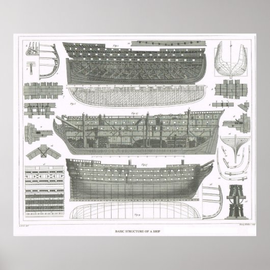 船舶の基本建築 ポスター (正面)