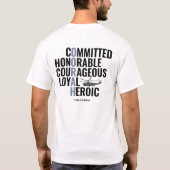 船舶の特性 Tシャツ (裏面)