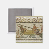 船舶の荷降ろし マグネット (正面/裏面)