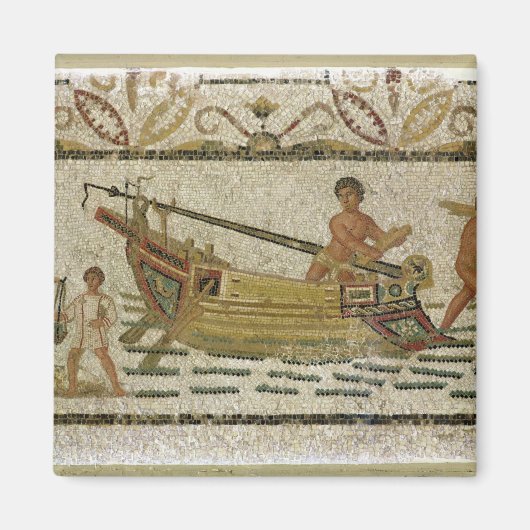 船舶の荷降ろし マグネット (正面)