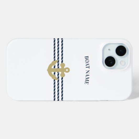 船舶の錨とロープ Case-Mate iPhoneケース (裏面 (横))