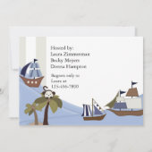 船舶ベビーシャワー招待状 招待状 (裏面)