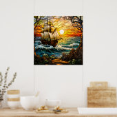 船舶ポスター ポスター (キッチン)