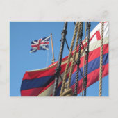 船舶マストアットヒストリック・ジャメストウン ポストカード (正面)