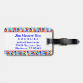 船舶信号旗パターン5セーラーことわざ ラゲッジタグ (裏面横)