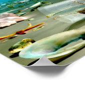 船舶内ボトル難破プリント ポスター (角)