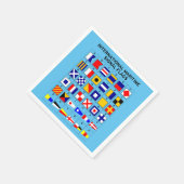 船舶国際的信号旗 スタンダードカクテルナプキン (角)