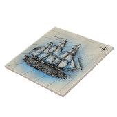 船舶帆走アクセントタイル タイル (側面)