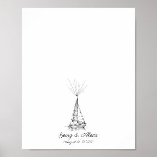 船舶指紋ゲストブック ポスター