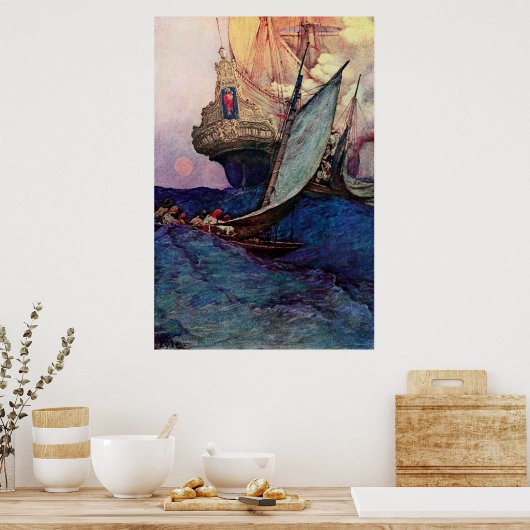 船舶接近 ポスター (キッチン)