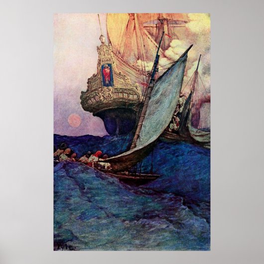 船舶接近 ポスター (正面)