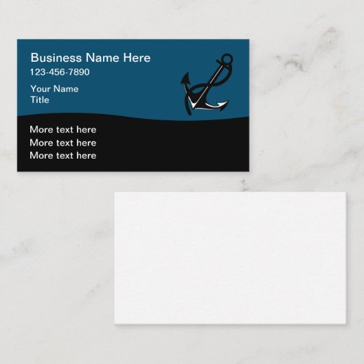 船舶用いかり名刺類 名刺 (正面/裏面)