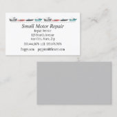 船舶用エンジンの修理カスタム整備 名刺 (正面/裏面)