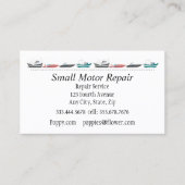 船舶用エンジンの修理カスタム整備 名刺 (正面)