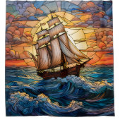 船舶用シャワーカーテン シャワーカーテン (正面)