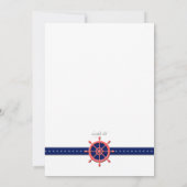 船舶用ティラー招待状 招待状 (裏面)