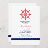 船舶用ティラー招待状 招待状 (正面/裏面)