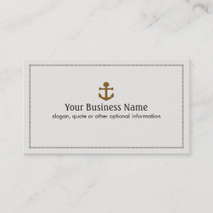 船舶用ボートいかり 航海の 名刺