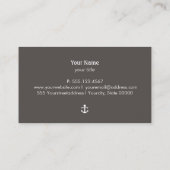 船舶用ボートいかり 航海の 名刺 (裏面)