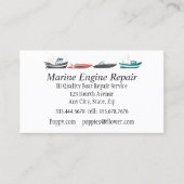 船舶用ボートモーター修理業 名刺 (正面)