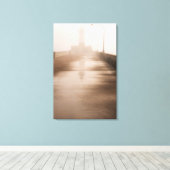 船舶用水路 |カナル・パーク、ダルース、ミネソタ キャンバスプリント (インサイチュ (ウッドフロア))