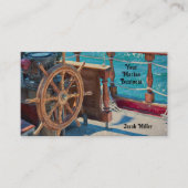 船舶用水車航海の青 名刺 (正面)