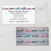 船舶用発動機修理業C 名刺 (正面/裏面)