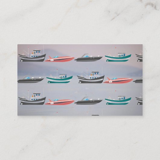 船舶用発動機修理業C 名刺 (裏面)