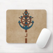 船舶用舵及びいかり マウスパッド (マウス)