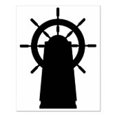 船舶用車輪シルエットゴムアートスタンプ ラバースタンプ (インプリント)