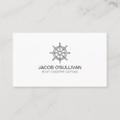 船舶用車輪ボートチャーター魚釣り 名刺 (正面)