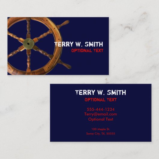 船舶用車輪名刺 名刺 (正面/裏面)