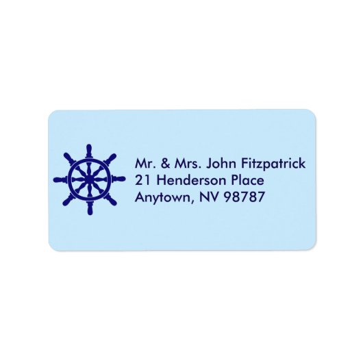 船舶用車輪航海のテーマ ラベル (正面)