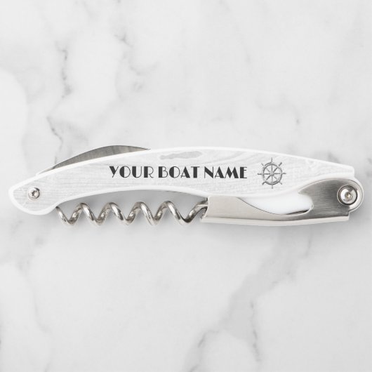 船舶用車輪航海のボートシルバーグレー ソムリエナイフ (裏面)