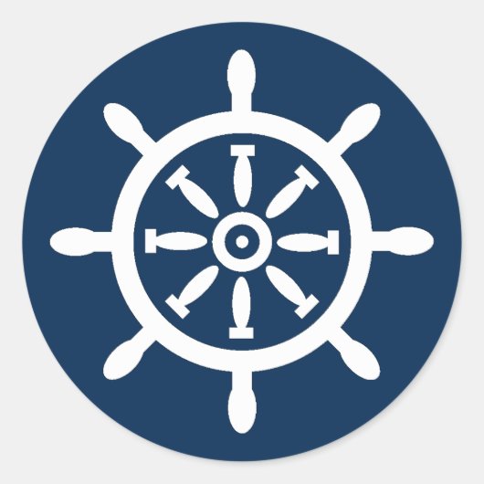 船舶用車輪航海の封筒用シール ラウンドシール (正面)