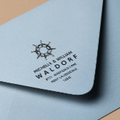 船舶用車輪航海の沿岸差出人住所 セルフインキングスタンプ