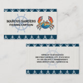 船舶用車輪 |いかりパターン |カニのロゴ 名刺 (正面/裏面)