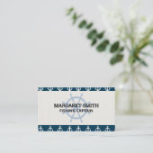 船舶用車輪 | いかりパターン 名刺 (スタンド正面)