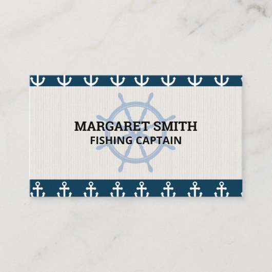 船舶用車輪 | いかりパターン 名刺 (正面)