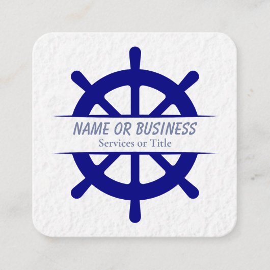 船舶用車輪 スクエア名刺 (正面)
