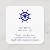 船舶用車輪 スクエア名刺 (裏面)