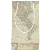 船舶用運河の世界地図 スモールペーパーバッグ (正面)