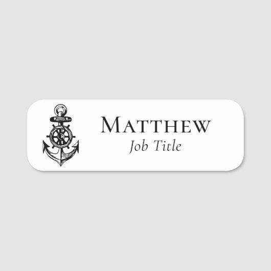 船舶航海の事業 名札 (正面)