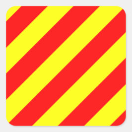 船舶航海の用信号旗の文字Y （ヤンキー） スクエアシール