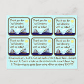 船舶航海士ベビーシャワーメッセージカード ポストカード (正面)